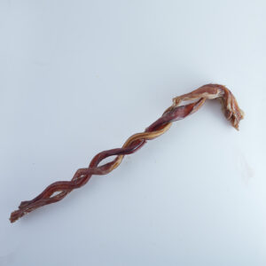 braded bully stick | paw on raw dog food